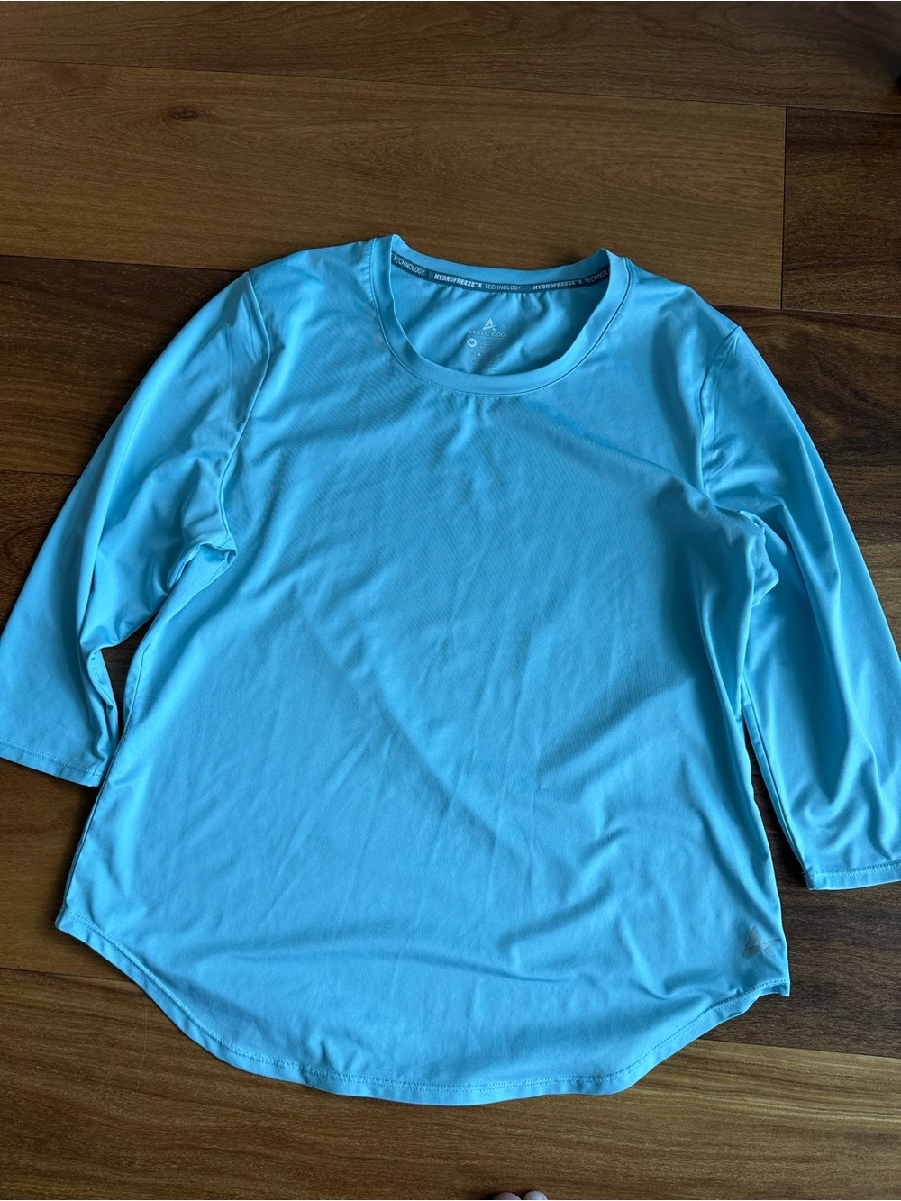 Arctic Cool HydroFreeze X Women’s 3/4 Sleeve Cooling Tee Sky Blue M